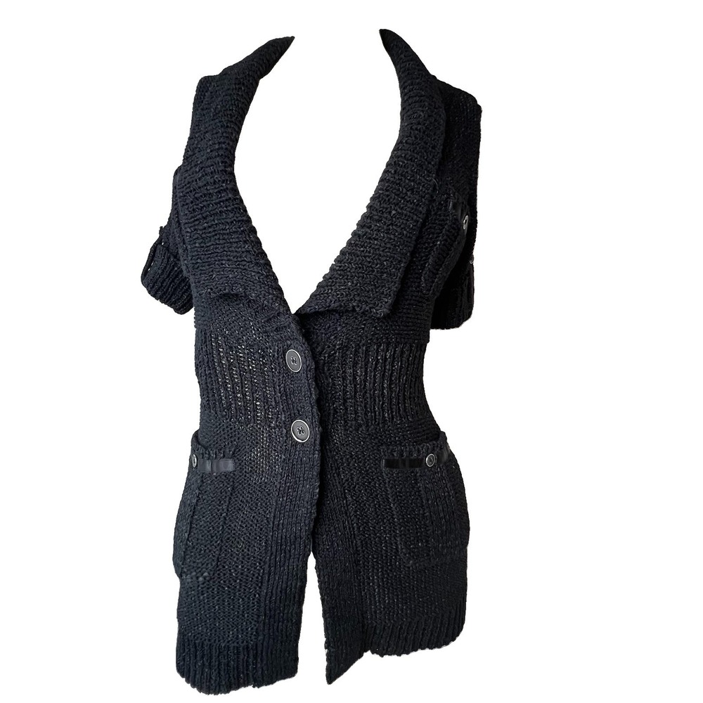 White House Black Market Cuff Short Sleeve Sweater Cardigan XS